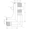 World Wide Fittings Male Flat Face O-Ring Bulkhead to Male Flat Face O-Ring 90 Deg. Union Elbow - With Locknut 4525X04X04LN - alternate 2